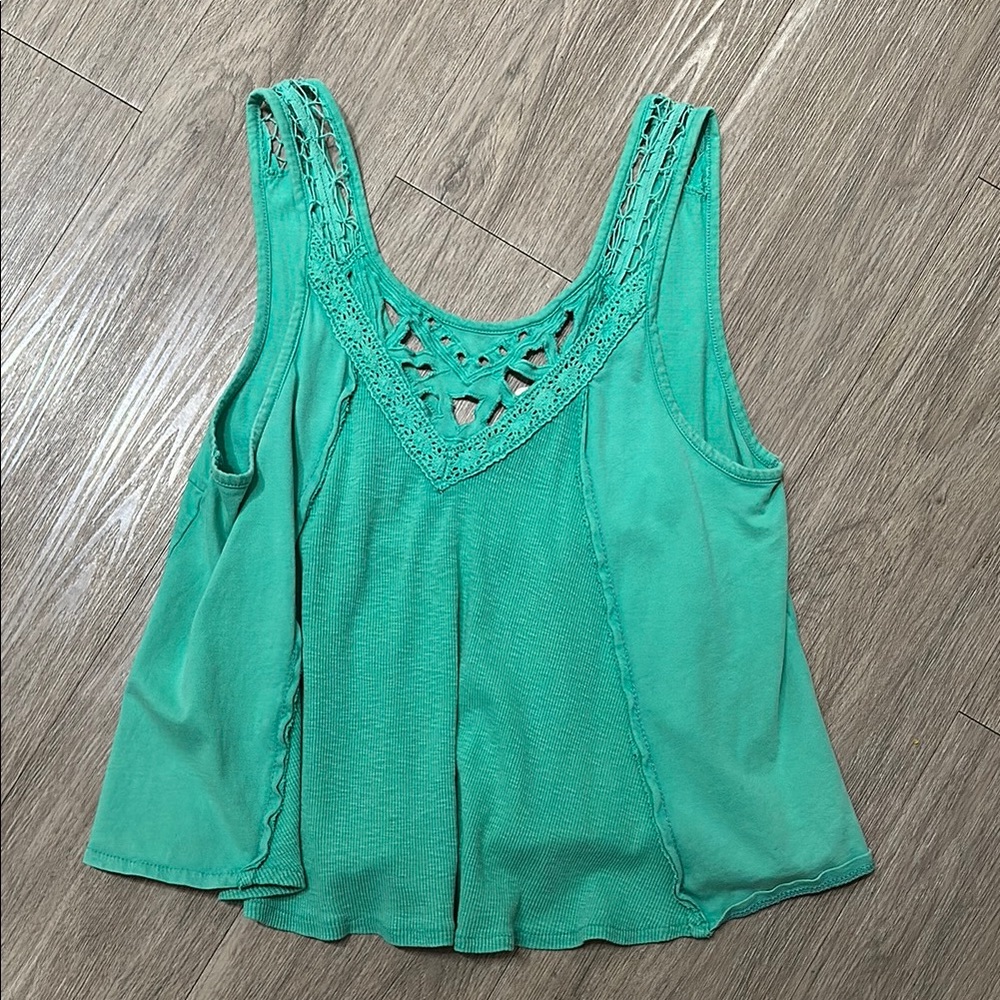 Green Sleeveless Top
